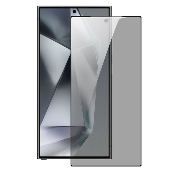 Стекло "Антишпион" от Dux Ducis для смартфона Samsung Galaxy S24 Ultra, серия PRIVACY-S Full Screen Glass