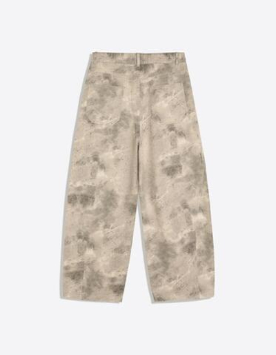 Мужские брюки barrel fit с принтом - BERSHKA