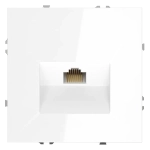 VLS060101 Розетка компьютерная встраиваемая VOLTUM S70 RJ45 кат.6, (белый глянцевый). (ТМ Maytoni)