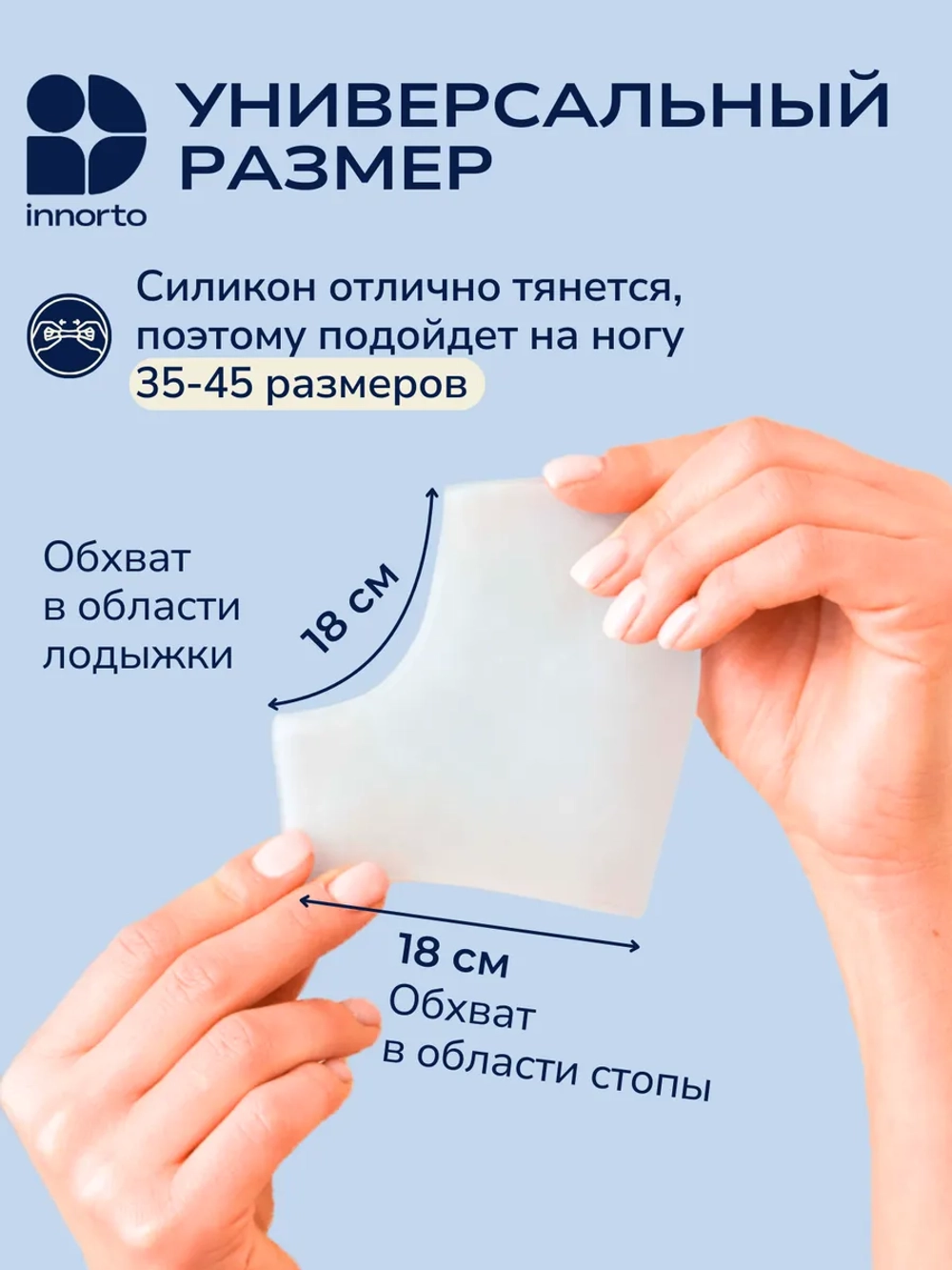 Силиконовые напяточники от трещин, 1 пара