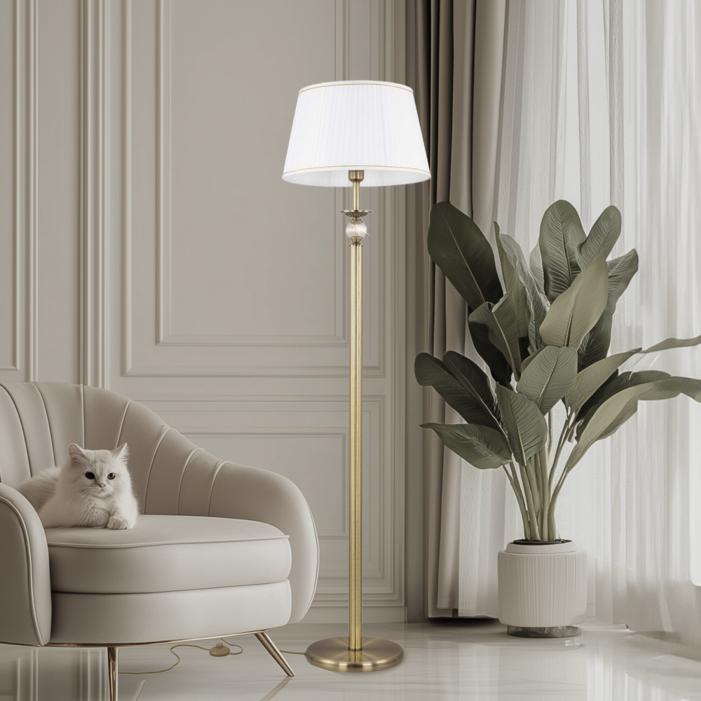 Citilux Гера CL433913 Торшер с абажуром Бронза