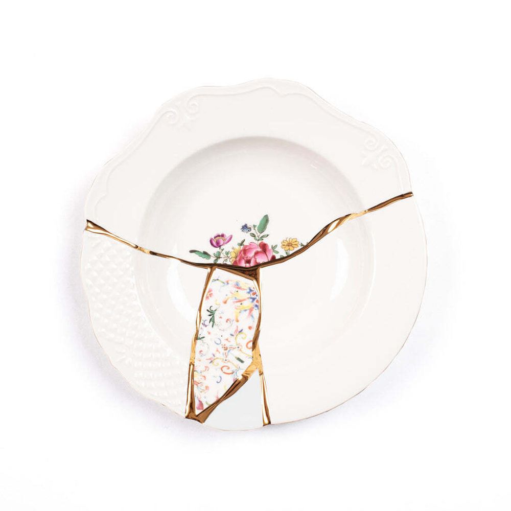 Тарелка суповая Seletti Kintsugi №3 (22 см)