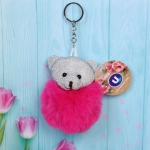 Брелок «Pom pom- Медвежонок Бонни» микс 6 цветов, 10см