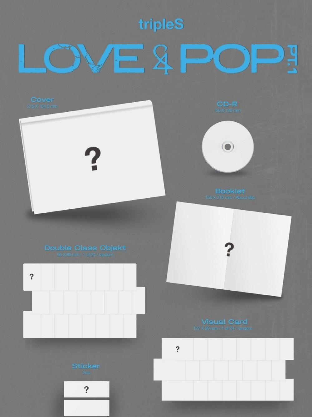 Альбом tripleS - LOVE & POP PT.1 Album RANDOM Version