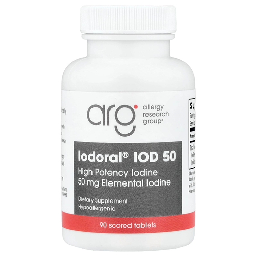 Optimox, Iodoral®, IOD 50, 50 мг, 90 делимых таблеток