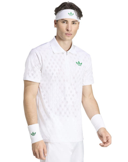 Мужское теннисное поло Adidas Tennis Pro Climacool+ FreeLift - white