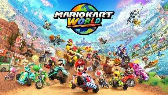 Портативная игровая консоль Nintendo Switch 2 и игра Mario Kart World