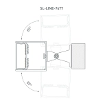 Профиль SL-LINE-7477-2000 BLACK (Arlight, Алюминий)