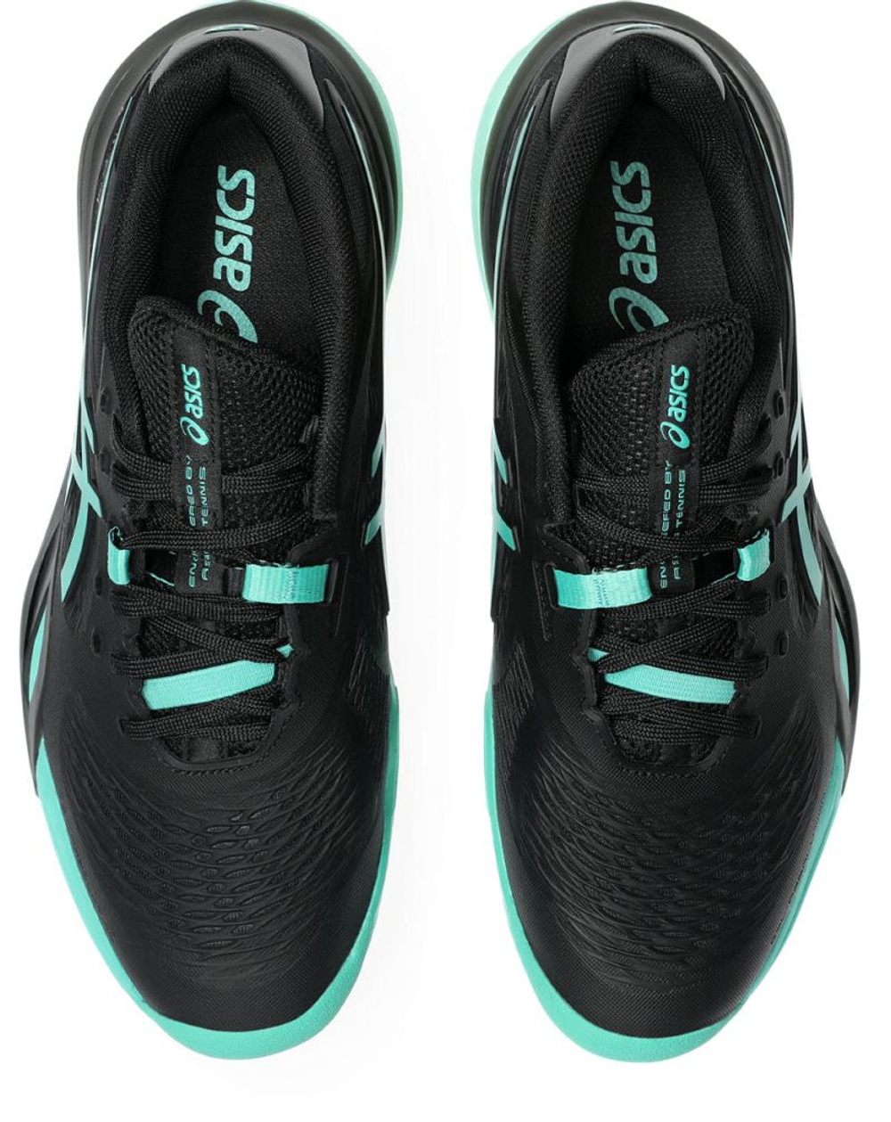 Теннисные кроссовки Asics Gel-Resolution X Clay - black/aurora green
