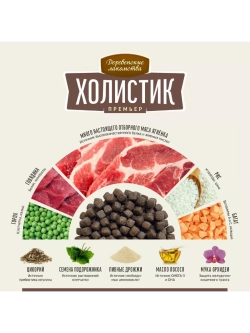 Корм для собак Холистик Премьер Ягненок и рис 2кг