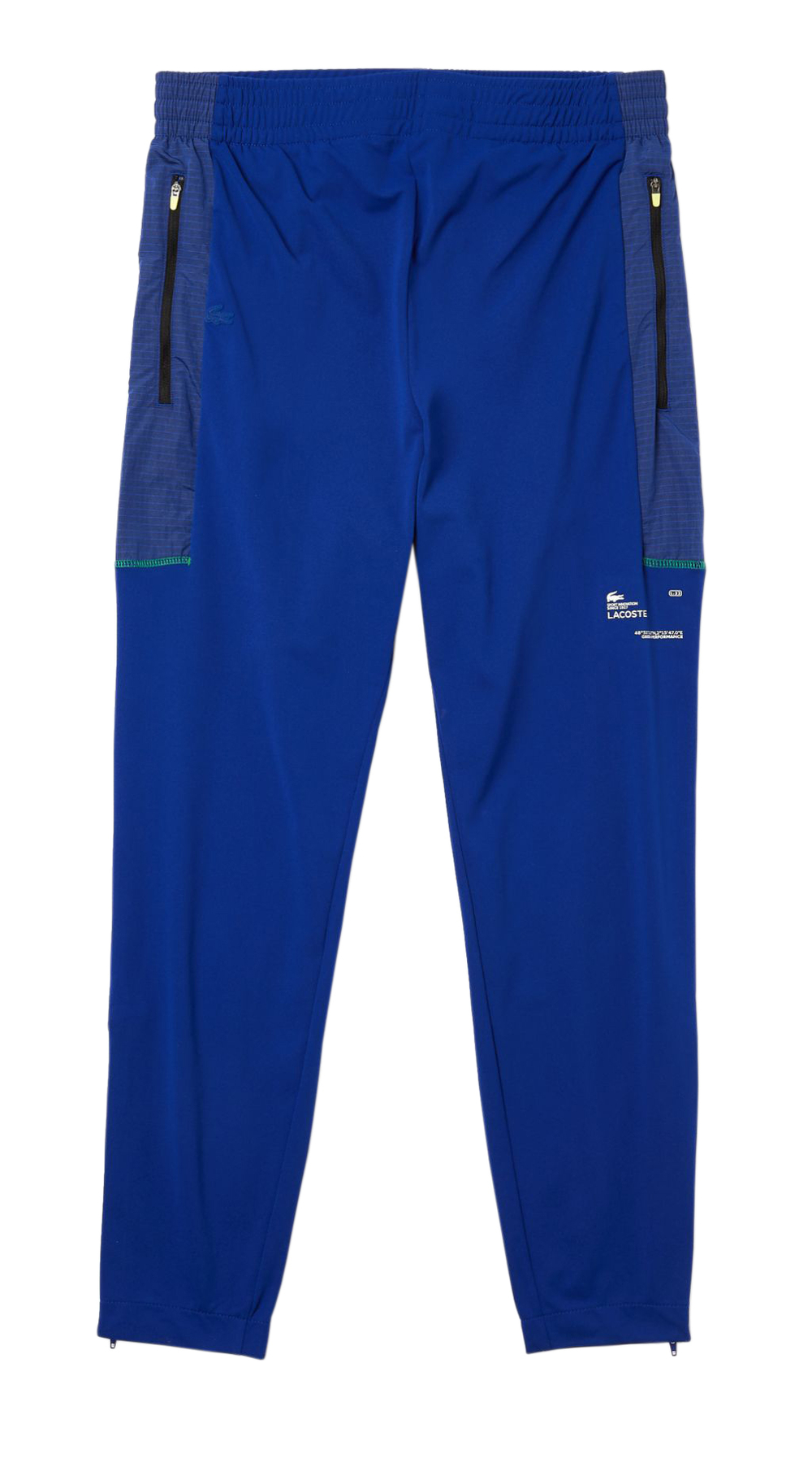 Мужские теннисные штаны Lacoste SPORT Men Zip Pockets Tapered Tracksuit Trousers - blue/white