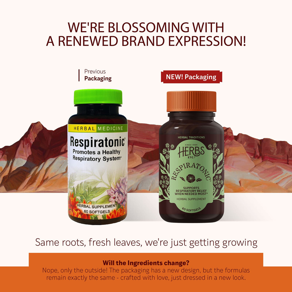 Herbs Etc., Respiratonic®, 60 капсул (400 мг в 1 капсуле)