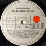 Mireille Mathieu ‎– Die 20 Großen Erfolge (Германия 1979г.)