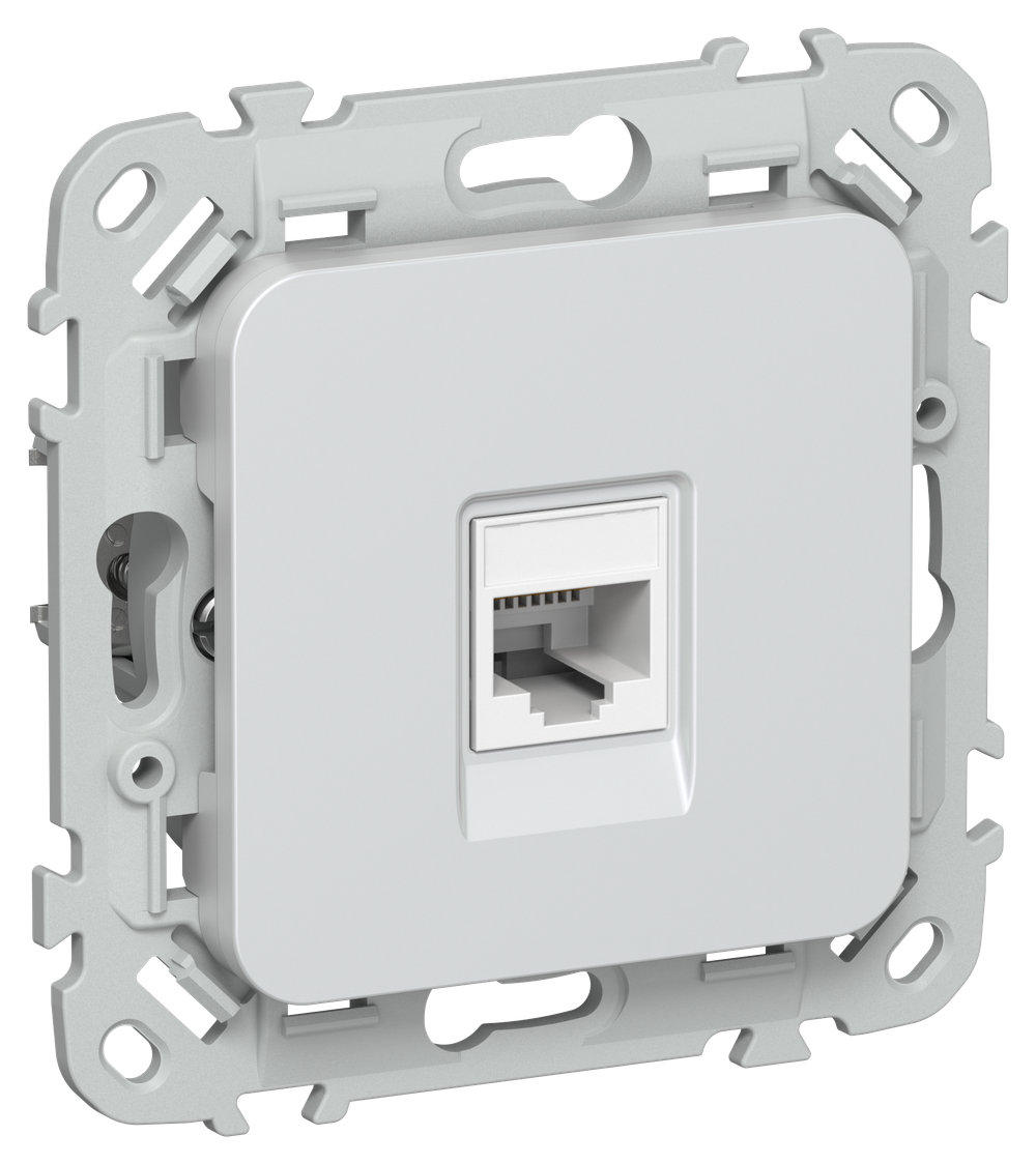 FLITE Розетка компьютерная RJ45 категория 6 UTP РК6-1-0-ФлЖ жемчуг IEK