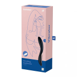 Черный вибромассажер 23см с движущимся шариком Satisfyer Rrrolling Explosion 4044019