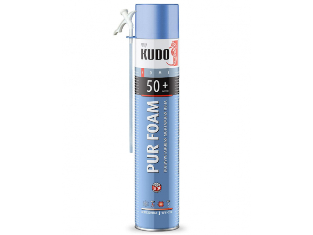 пена монтажная бытовая KUDO HOME PUR FOAM 50+ 1000мл