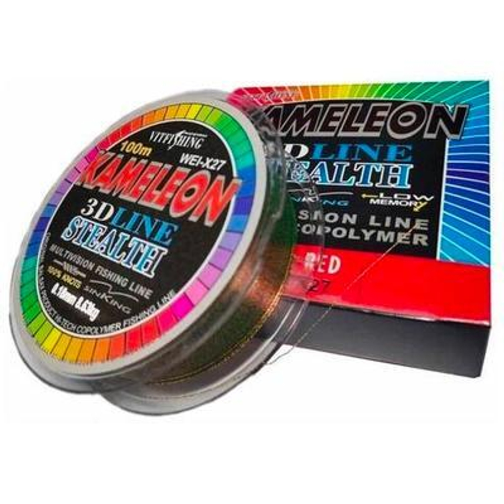 Леска Kameleon 3D AMAGU - 100м - 0.12 мм (уп/10шт)