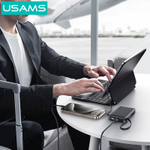 Power Bank внешний аккумулятор повербанк USAMS 10000 мАч 20W с кабелем