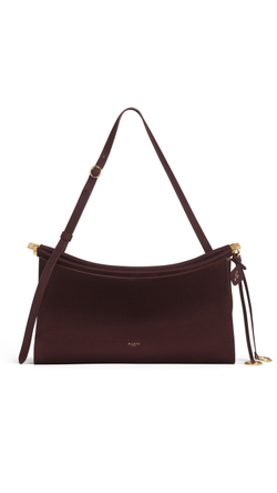 ALAÏA СУМКА LE CLICK POCKET 35 ИЗ НУБУКА, БОРДОВЫЙ