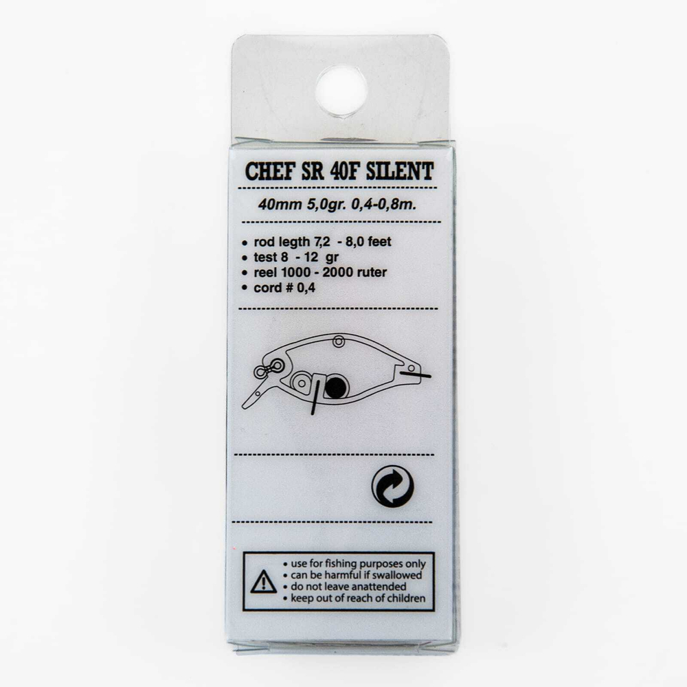 Воблер TsuYoki Chef SR 40F Silent (40мм, 5гр)
