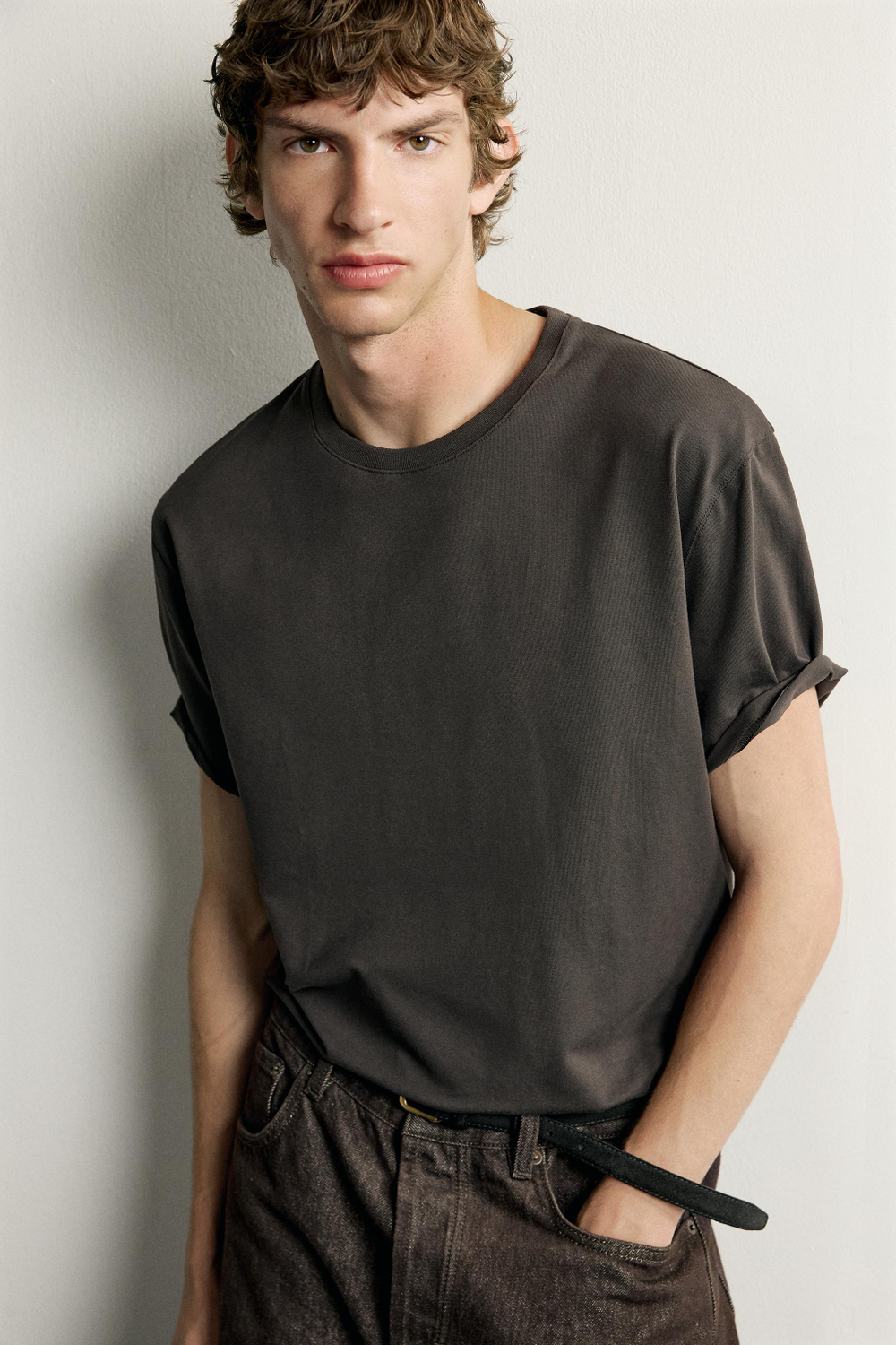 ФУТБОЛКА RELAXED FIT INTERLOCK /04 — ZARA