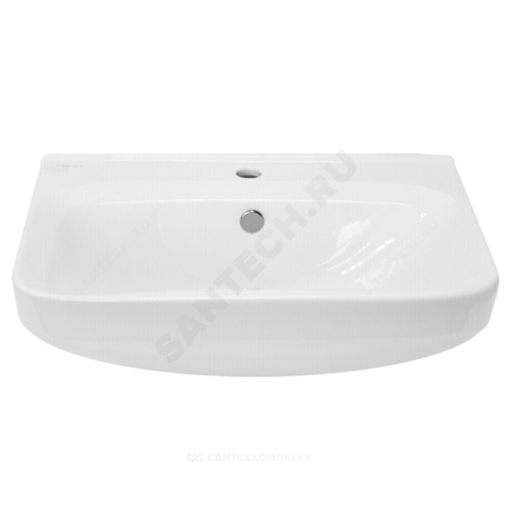 Умывальник подвесной NEXT 60 1 отверстие под смеситель по центру белый Sanita Luxe WB.PD/Next/60-C/WHT.G/S1