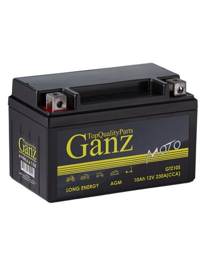 Аккумулятор GANZ мото AGM 10 А/ч прямой L+ 150x86x93 мото EN 230 А