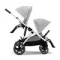 Прогулочная коляска для двойни Cybex Gazelle S SLV Lava Grey