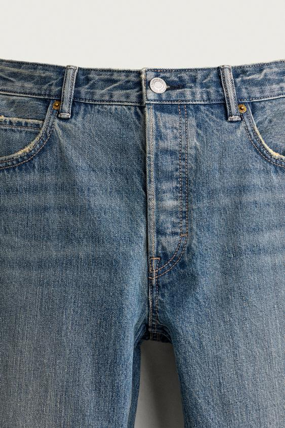 ZARA ДЖИНСЫ REGULAR FIT, СИНИЙ