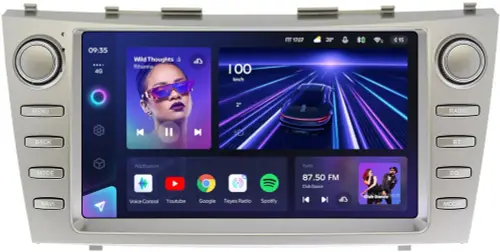Магнитола для Toyota Camry 2006-2011 XV40 (рамка с крутилками) - Teyes CC3L на Android 10, CarPlay, 4G SIM-слот