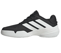 Детские Кроссовки теннисные  Adidas Barricade K - core black/cloud white/core black
