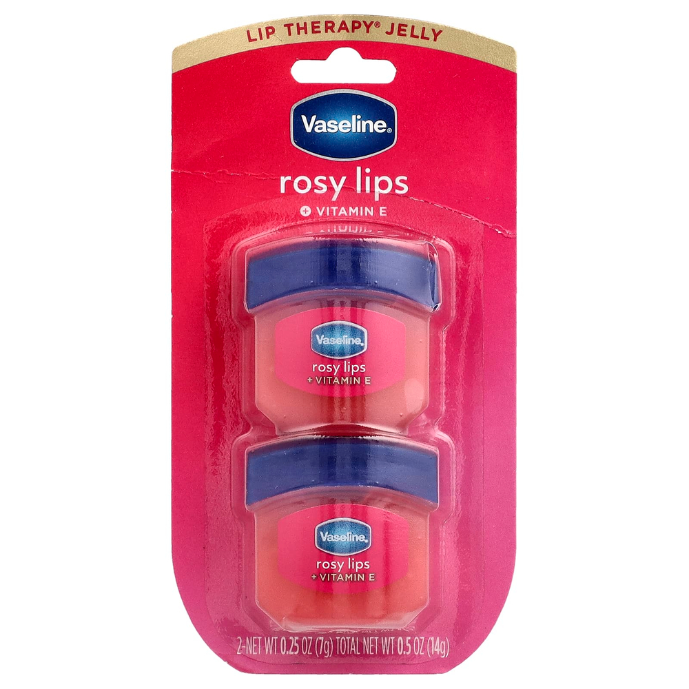 Vaseline, Lip Therapy® Jelly, розовые губы, 2 шт. в упаковке, 7 г (0,25 унции)