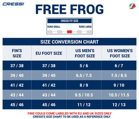 Ласты Cressi Free Frog черно-красные