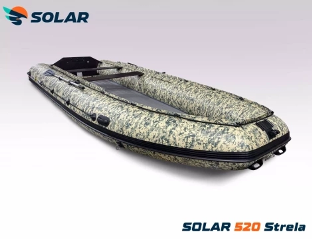Лодка надувная моторная solar-520 strela jet tunnel