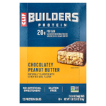 Clif Bar, Builders®, протеиновый батончик, шоколад и арахисовая паста, 12 батончиков по 68 г (2,4 унции)