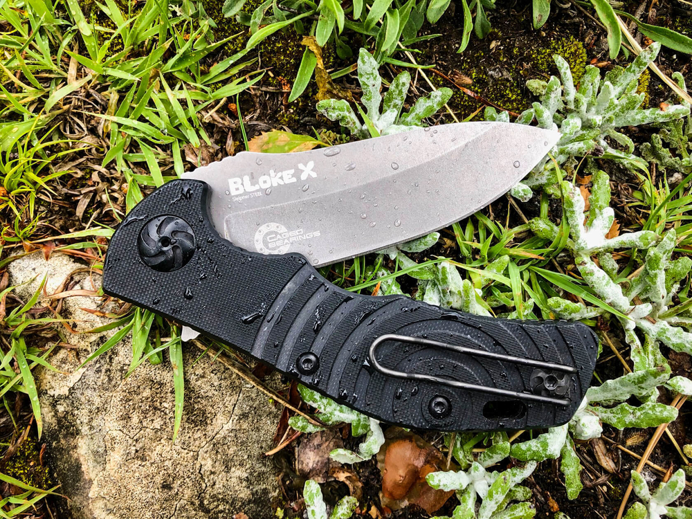 Складной нож Bloke X, сталь N690 StoneWash, Kizlyar Supreme, 4650065050685