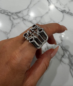 Кольцо СНЕЖИНКА silver