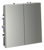 Выключатель двухклавишный без рамки Voltum S70 VLS020105