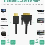 Кабель HDMI - DVI 24+1, 3m, UGREEN 10136