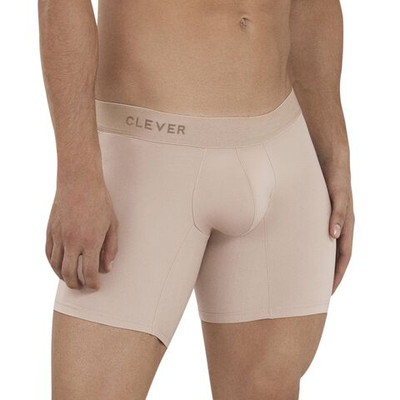 Бежевые удлиненные трусы-боксеры Natura Long Boxer (Размер: S) (Цвет: бежевый)