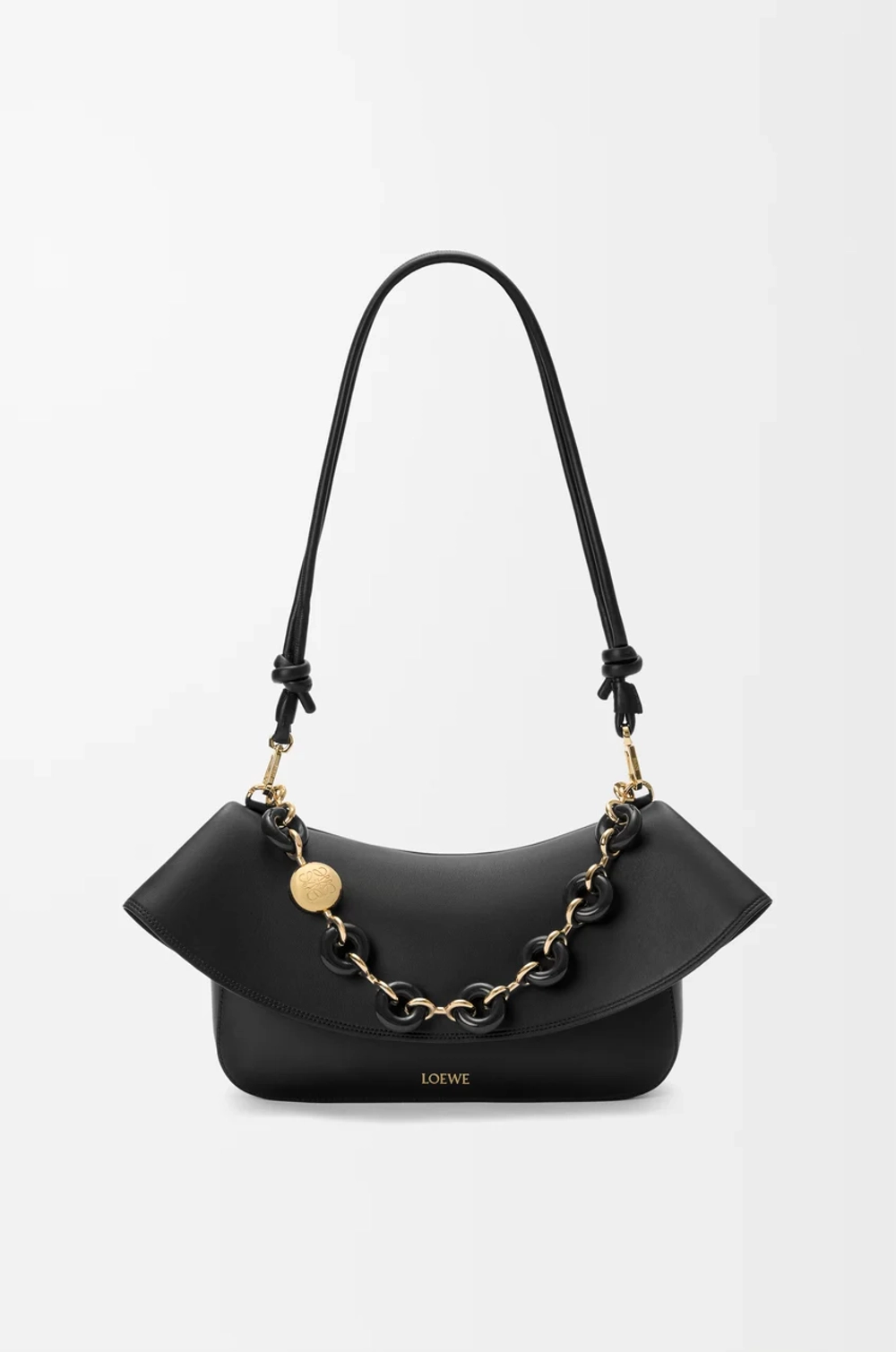 Loewe Средняя сумка Ola из гладкой телячьей кожи, черный