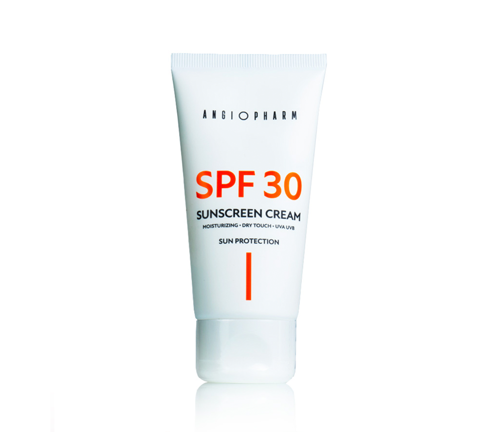 Солнцезащитный крем для лица ANGIOPHARM SPF 30 Sunscreen Cream 50мл