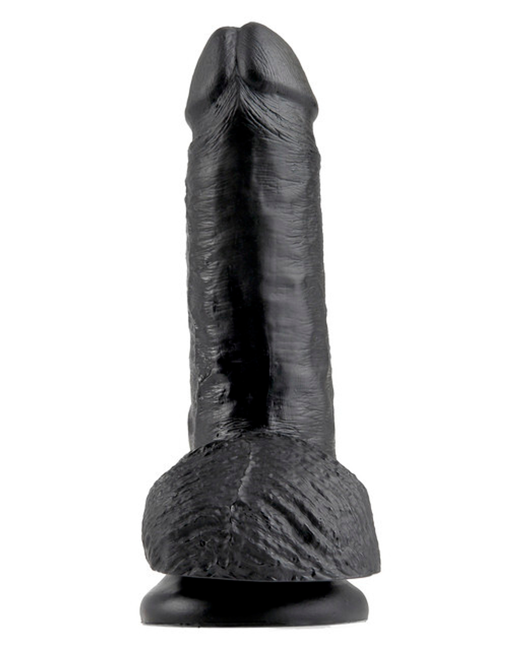 Фаллоимитатор на присоске черный King Cock 7 Cock with Balls (Цвет: черный)