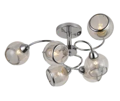 Люстра потолочная Rilon 06651/6 CHROME, 6×40 Вт, хромированная