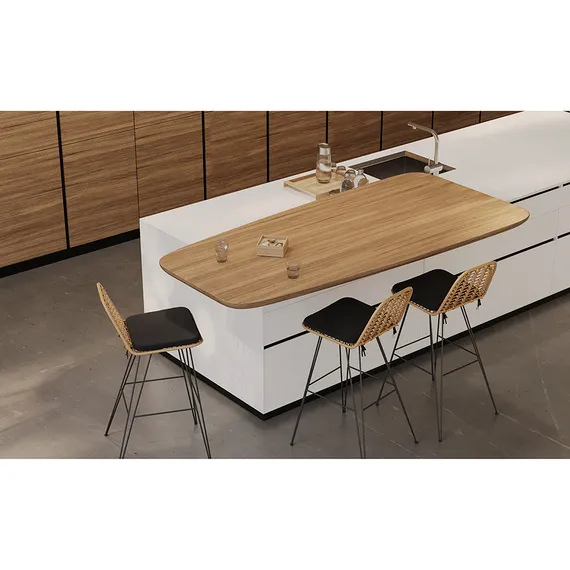 Барный стул Vetle Flat, светлый ротанг