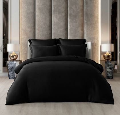 Постельное белье семейное Luxe Dream Sensa Black T1019F