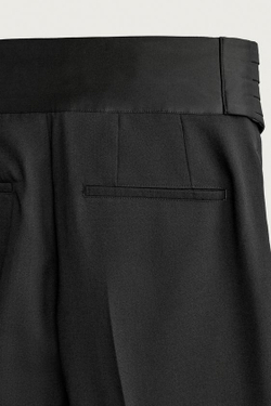 ZARA БРЮКИ ДЛЯ СМОКИНГА С ПОЯСОМ-КАМЕРБАНДОМ, ЧЕРНЫЙ