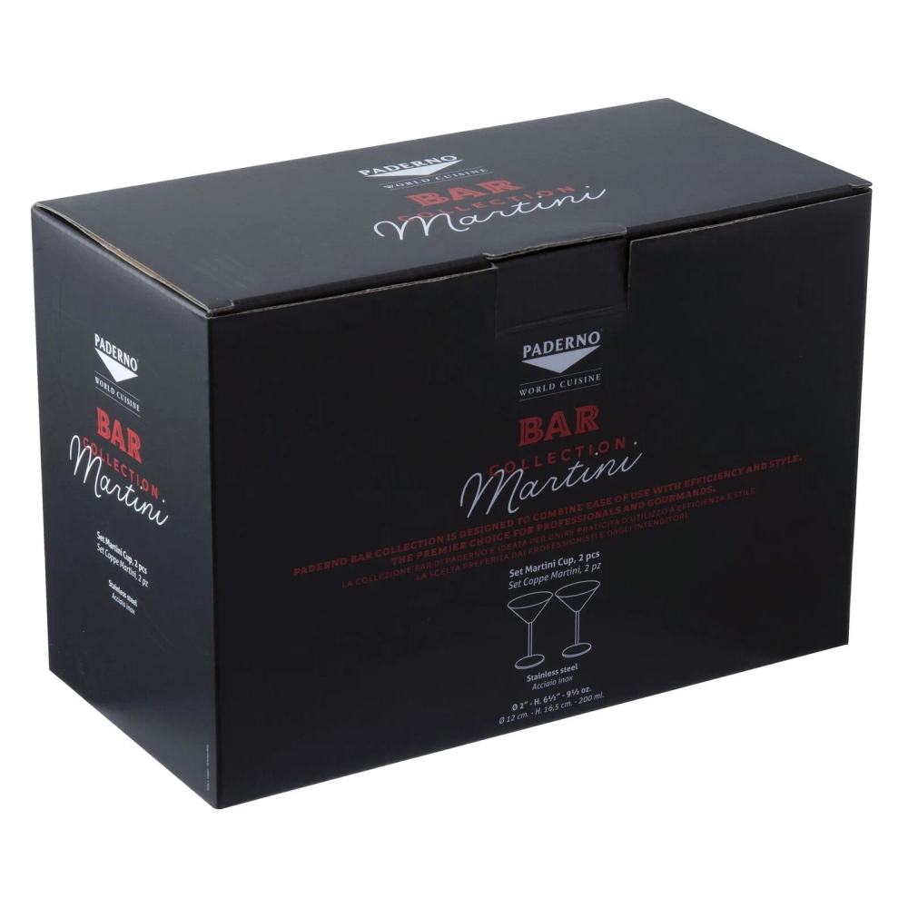Paderno Набор из 2 золотых бокалов для мартини EAN 8014808424151