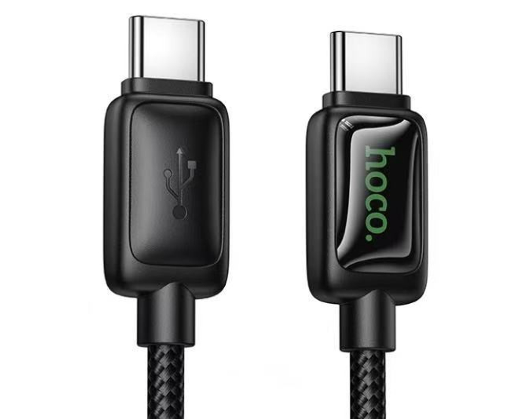 Usb Кабель-зарядка Type-C на Type-C Hoco U146 60W 1.2м черный