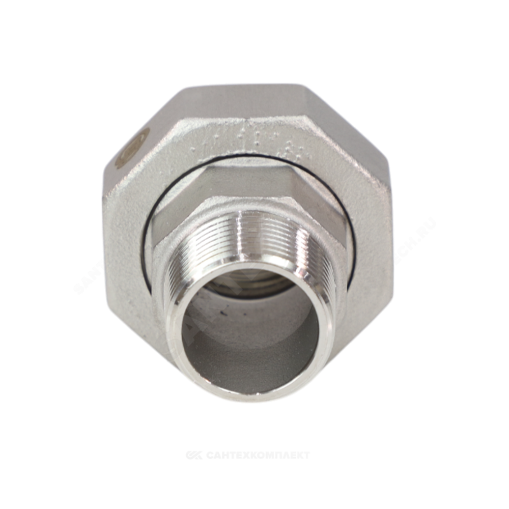 Соединитель американка сталь нерж Ду 15 (1/2") ВР/НР Benarmo